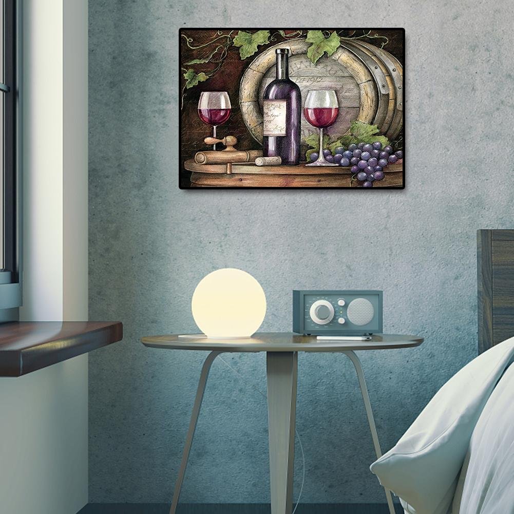 Pintura Diamante - Rodada Completa - Copo de Vinho