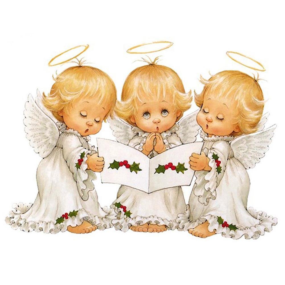 Diamond Painting Partial Round Three Little Angels
