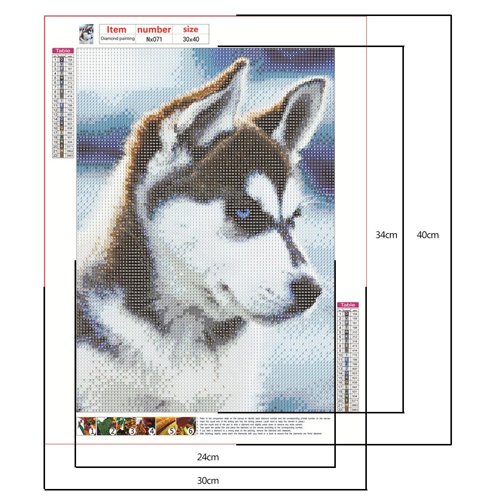 Diamond Painting - Full Round - Dog 19