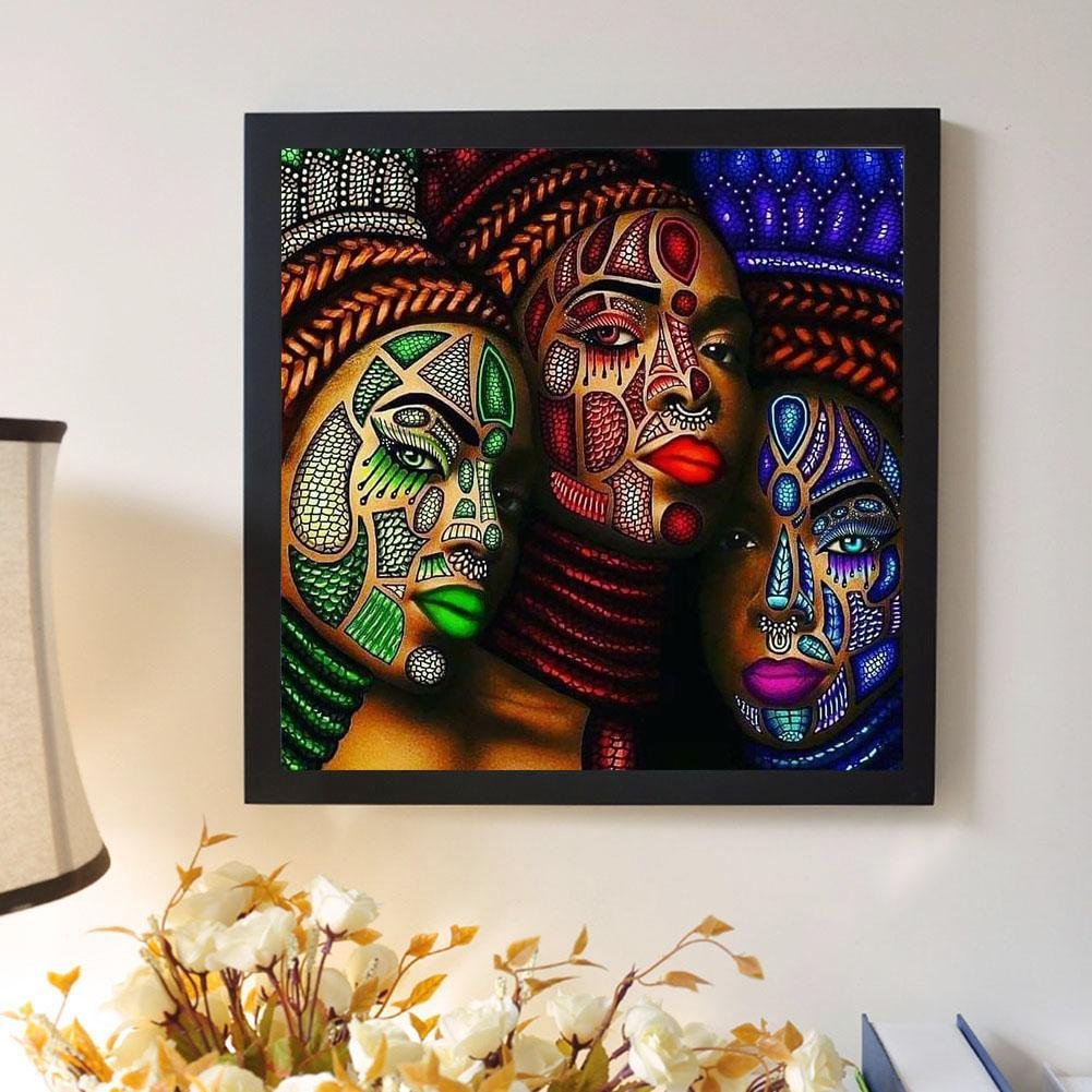Diamond Painting - Full Round - Painted Face