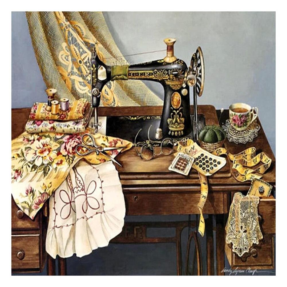 Diamond Painting - Full Round - Sewing Machine G