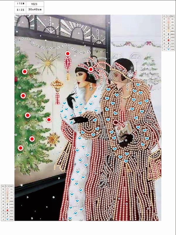 Diamond Painting DIY Crystal Rhinestone Shopping Lady