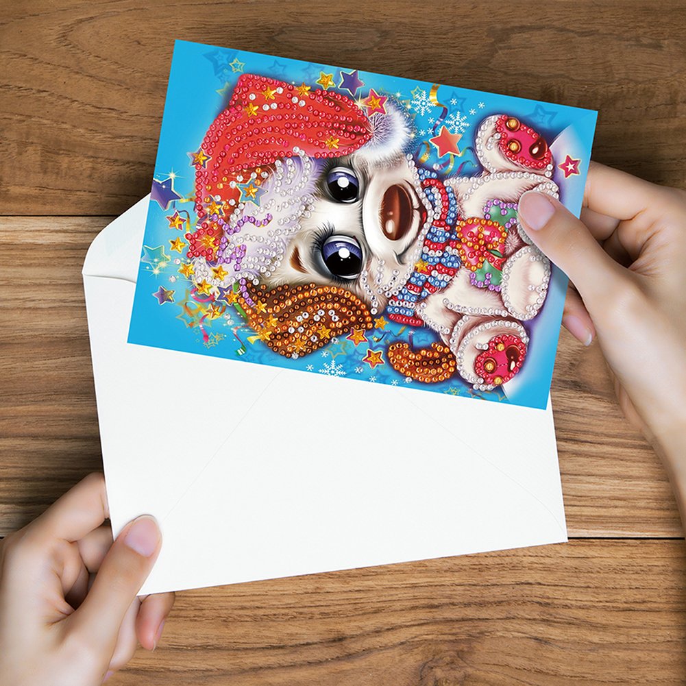 DIY Diamond Painting Greeting Card - Dog A
