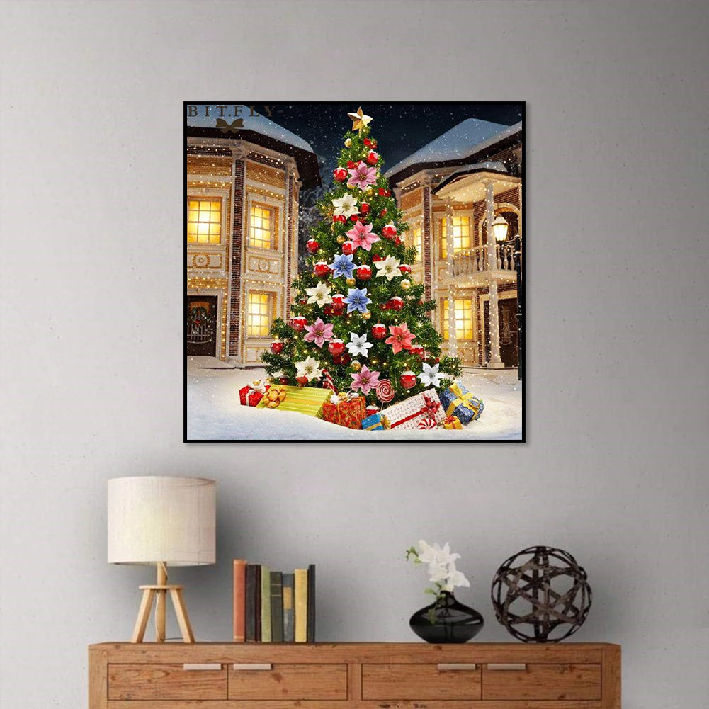 5D DIY Diamond Painting Kit - Full Round - Christmas Tree