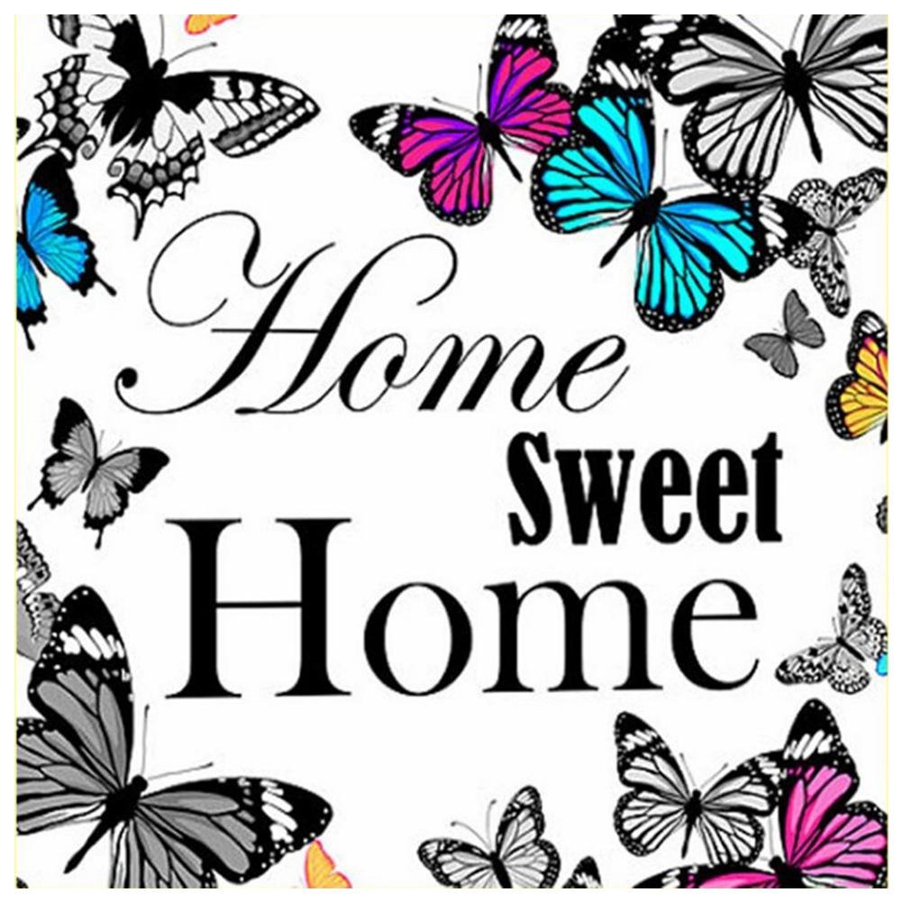 5D Diy Diamond Painting Kit Full Round Beads Home Sweet Home