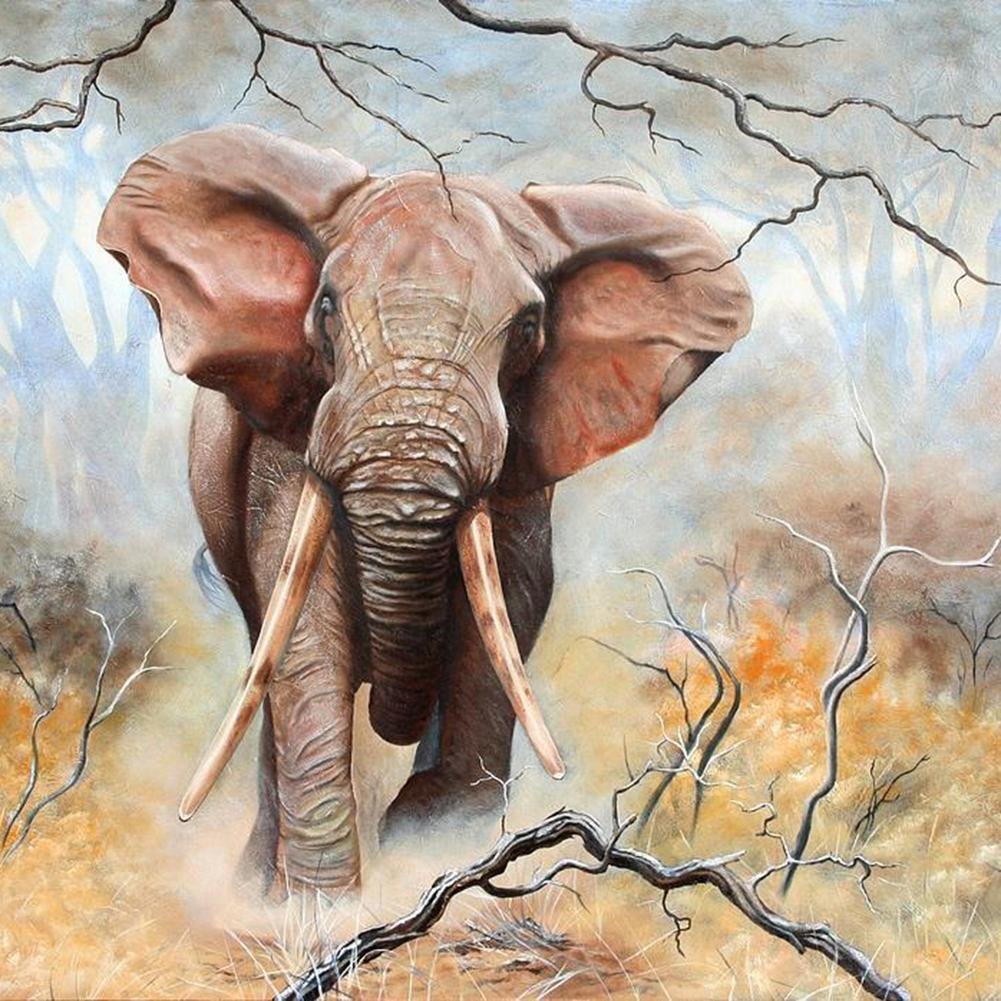 Diamond Painting - Full Round - Elephant C
