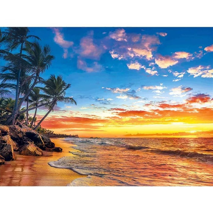 Beach Landscape canvas paint by numbers (40*50cm)