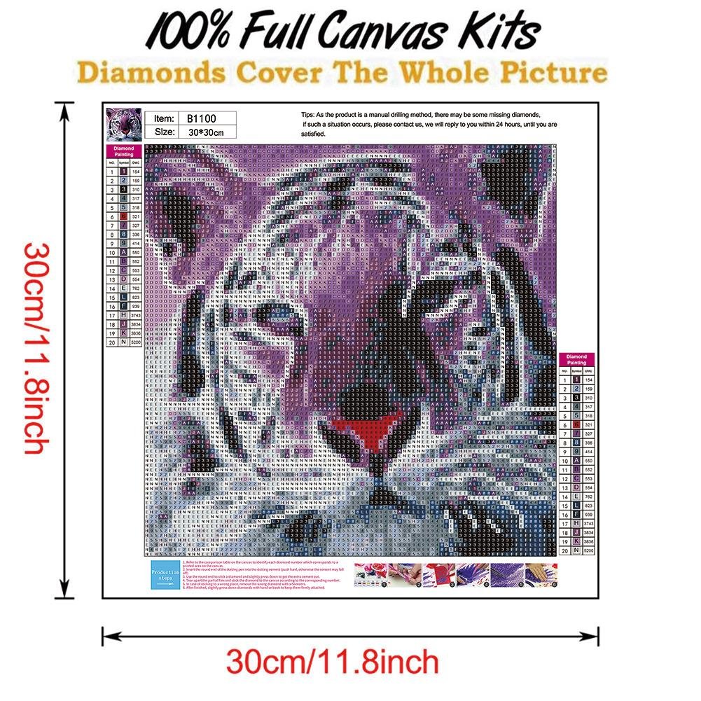 Diamond Painting - Full Round - Tiger 1
