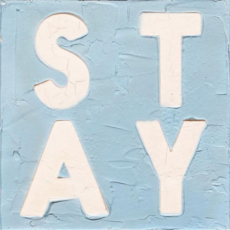 words diamond painting kit - stay