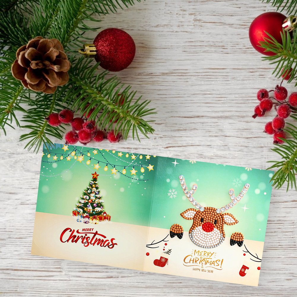 DIY Diamond Painting Greeting Card - Elk