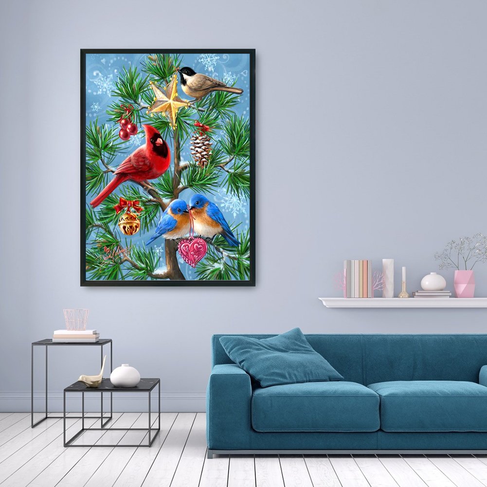 11ct Stamped Cross Stitch - Christmas Bird (30*40cm)