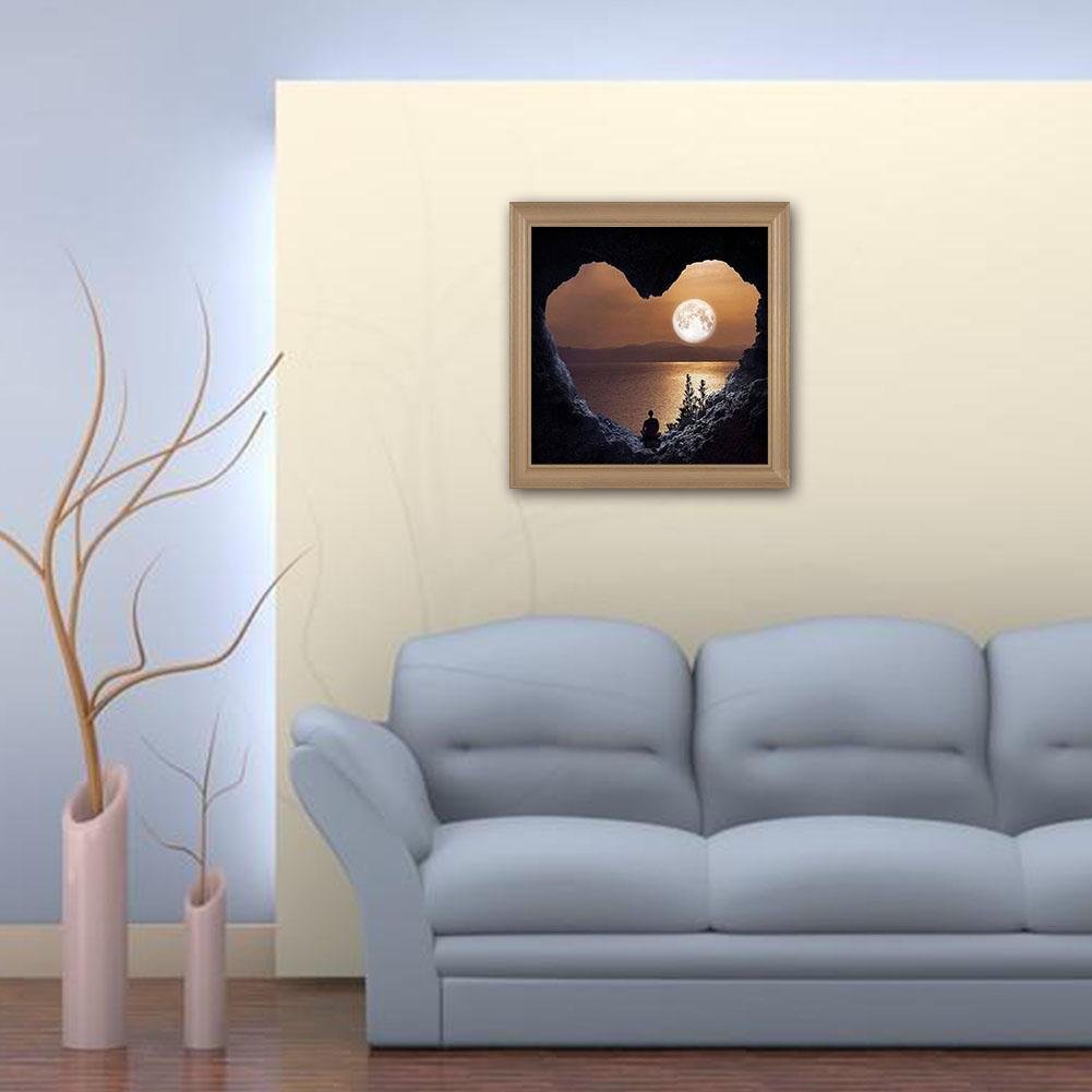 Diamond Painting - Full Round - Heart Moon