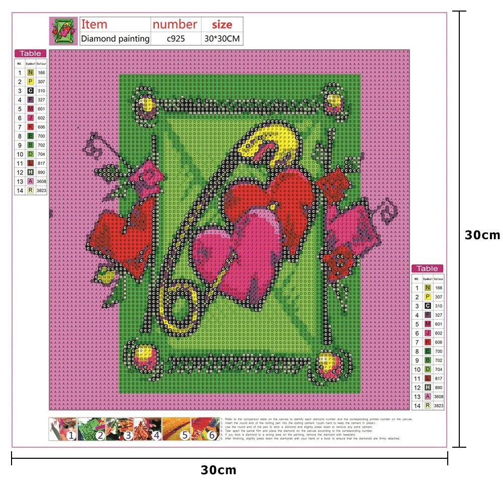 Diamond Painting - Full Round - Love Heart A