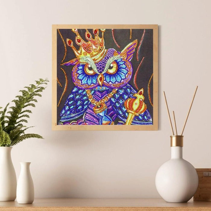 Owl Queen Crystal Rhinestone Mosaic embroidery kits