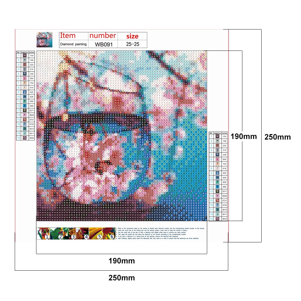 Diamond Painting - Full Round - Cup Flower B