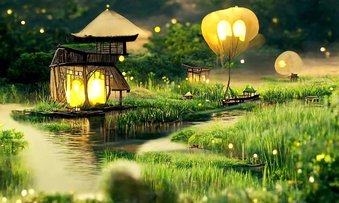 Full Round/Square Diamond Painting Kits | Green Scenery 40x70cm 50x80cm B