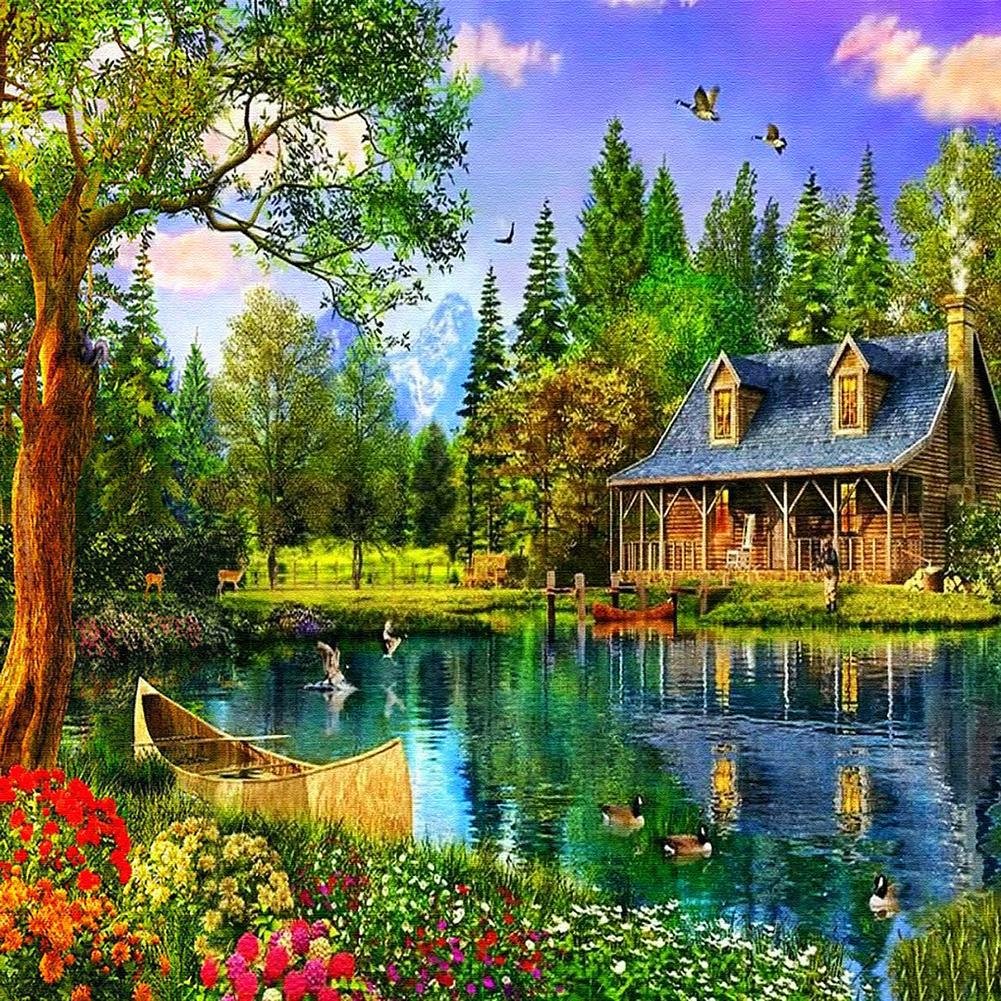 Diamond Painting - Partial Round - Countryside