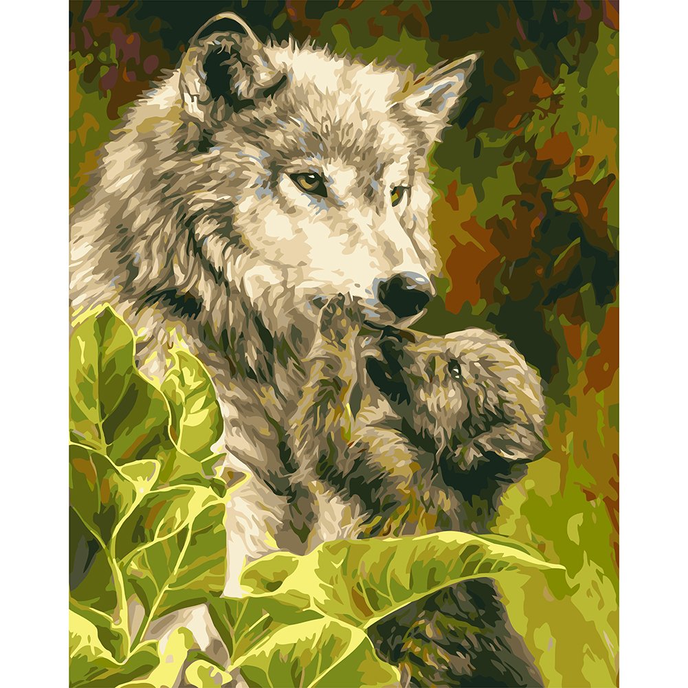 Paint By Number Oil Painting Wolf (40*50cm)