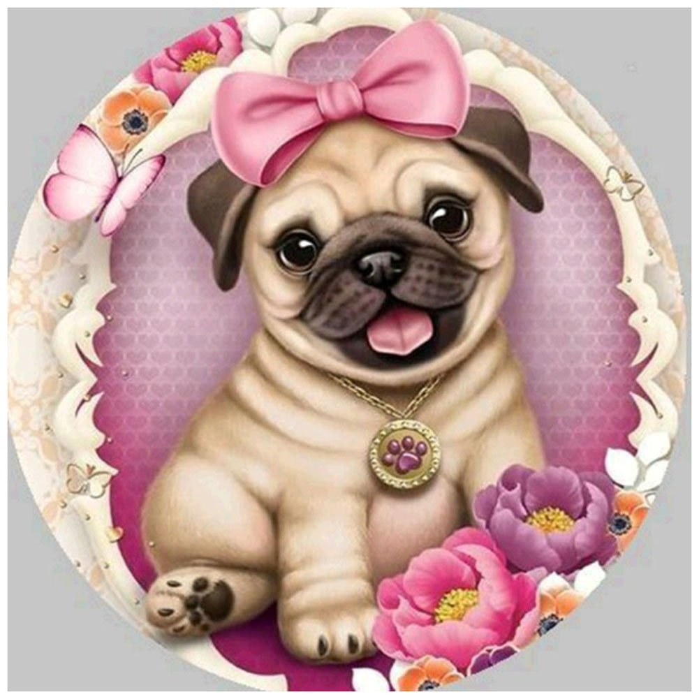 Diamond Painting - Full Round - Dog 4