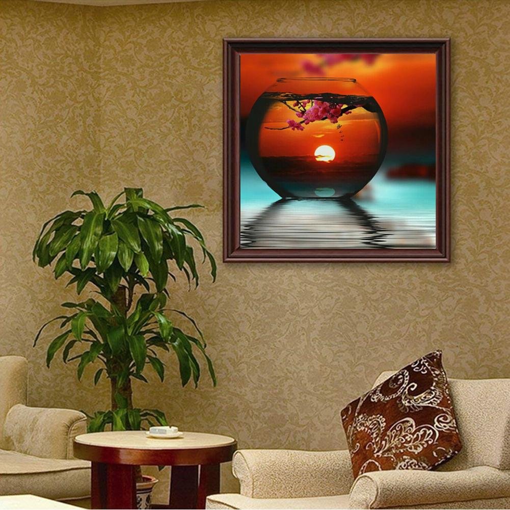 Diamond Painting - Full Round - Cup Sunset