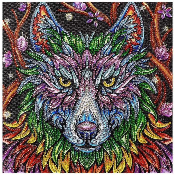 Wolf Crystal Rhinestone Diamond Painting handicraft Include diamond painting accessories