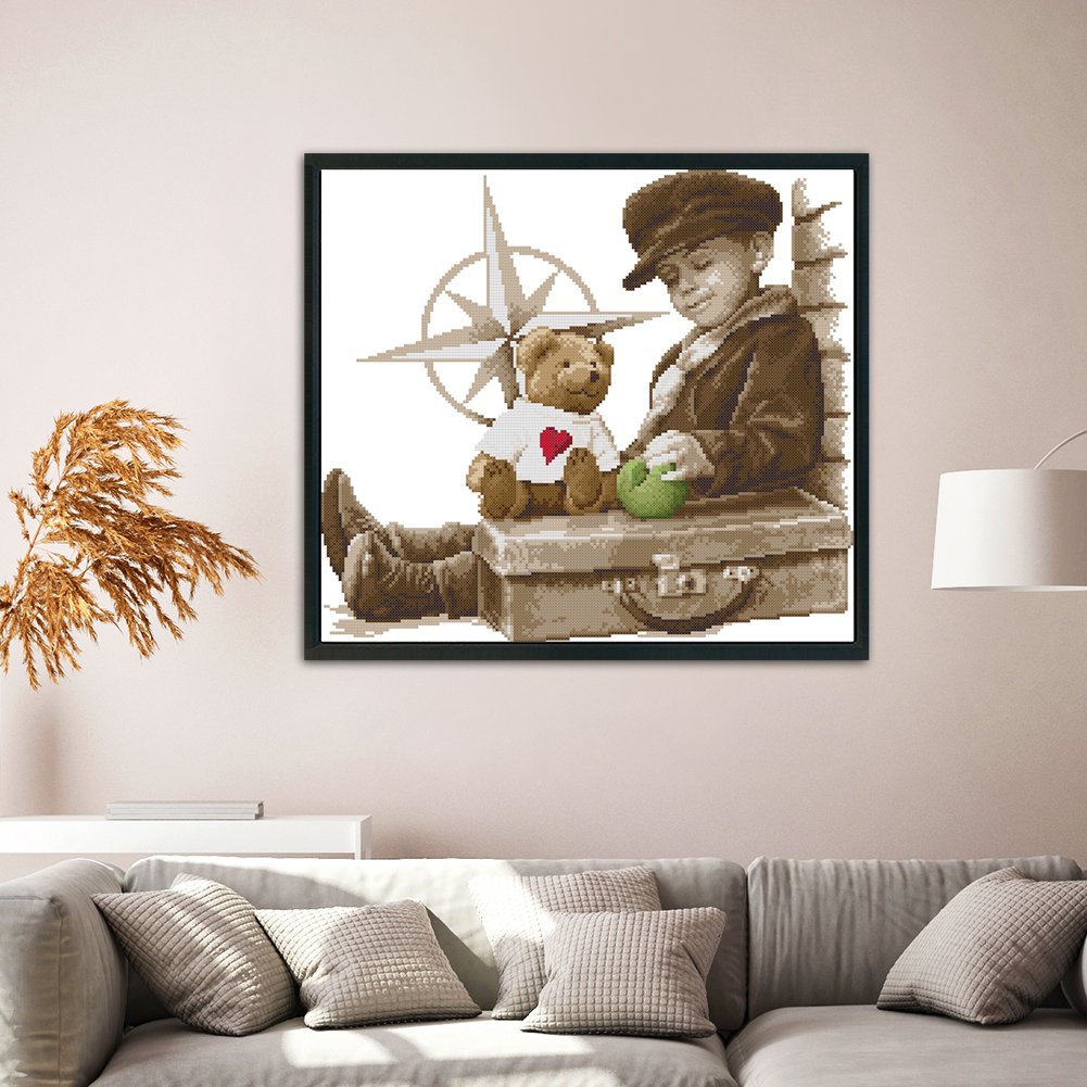 14ct Stamped Cross Stitch - Childhood(41*37cm)