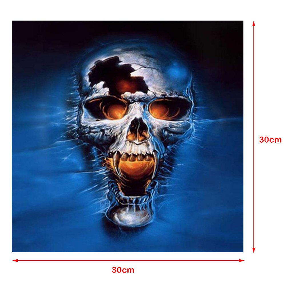 5D DIY Diamond Painting Kit - Full Round - Skull Halloween