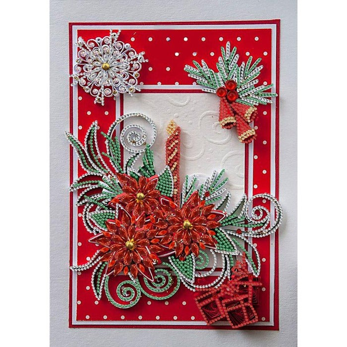 DIY 5D Crystal Rhinestone Diamond Painting Kit Flower Candle