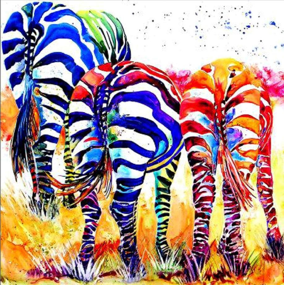 Diamond Painting - Full Round - Zebra