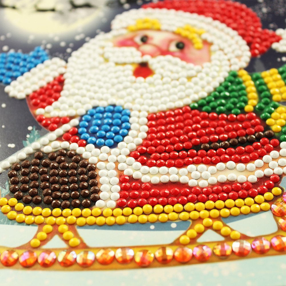 DIY Diamond Painting Greeting Card - Santa Claus E