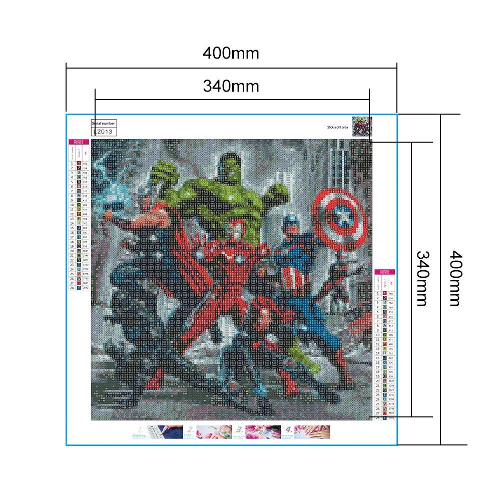 Diamond Painting - Full Round - Hero Family(40*40cm)