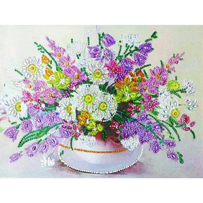 DIY 5D Crystal Rhinestone Diamond Painting Kit Flower