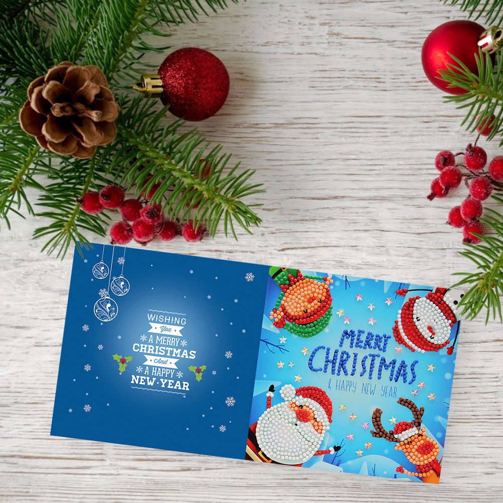 DIY Diamond Painting Greeting Card - Merry Christmas B
