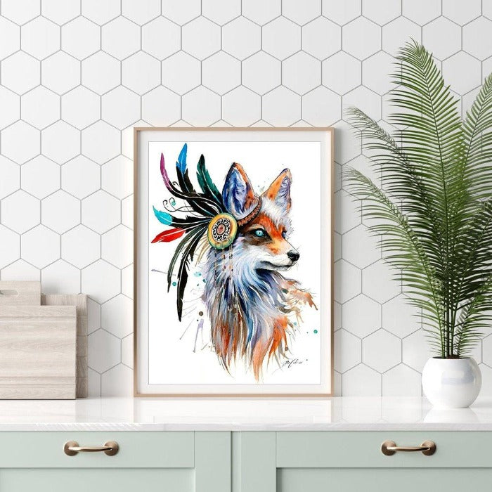 Wolf 5D DIY Part Drill Special Shaped Rhinestones Diamond Painting Craft Home Decor