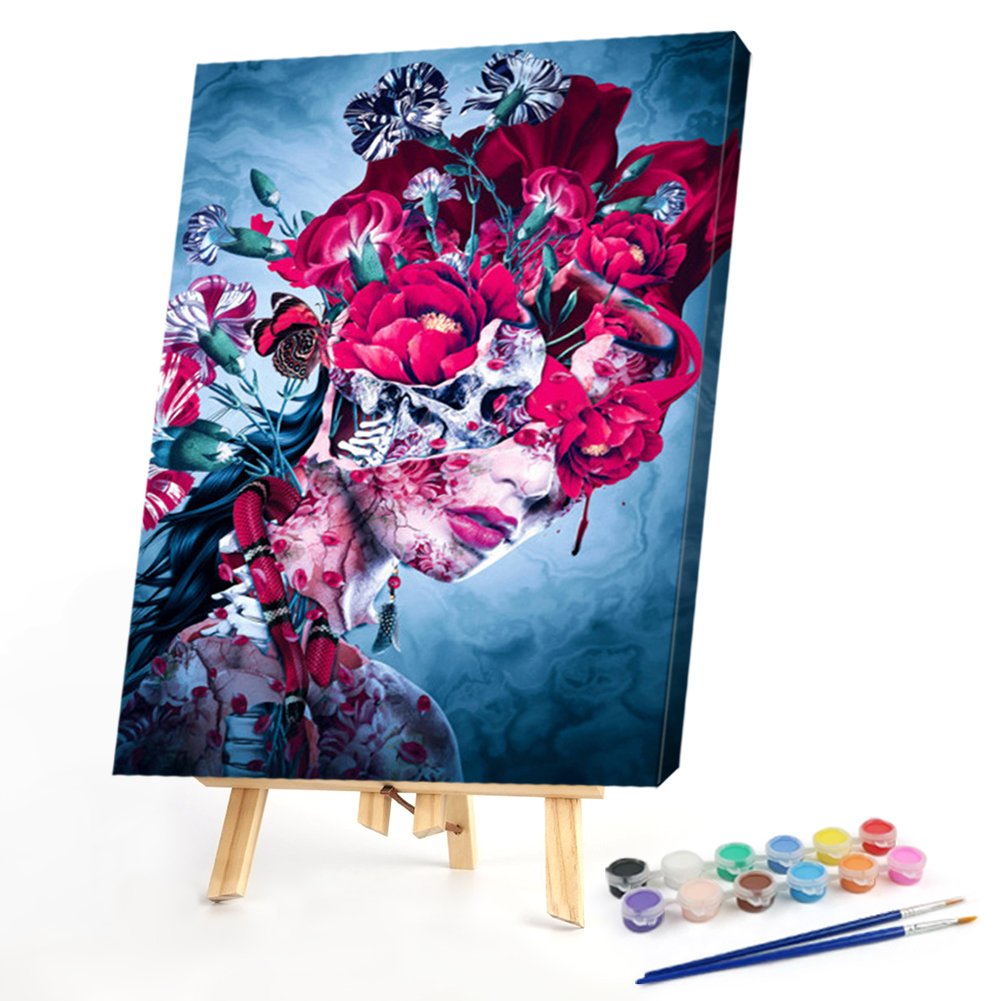Paint By Number - Oil Painting - Skull Head (40*50cm)