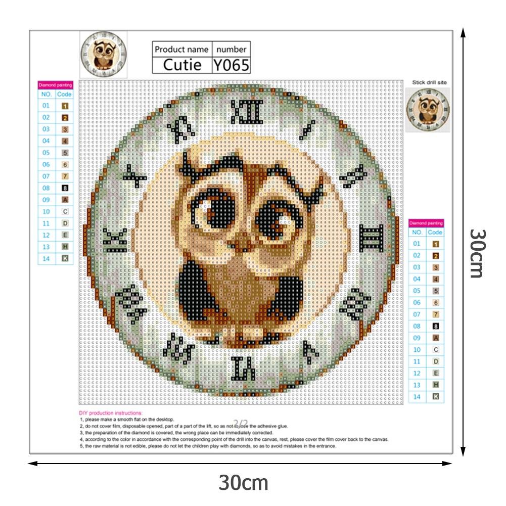 Diamond Painting - Full Round - Cartoon Owl A