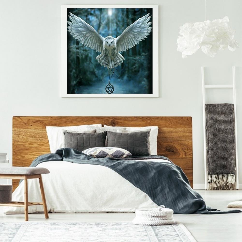 Diamond Painting - Full Round - Flying Owl 1