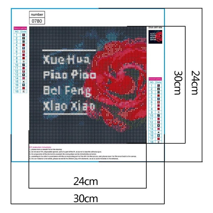 XUE HUA PIAO PIAO 5D Diy Diamond Painting Kit Full Round Beads