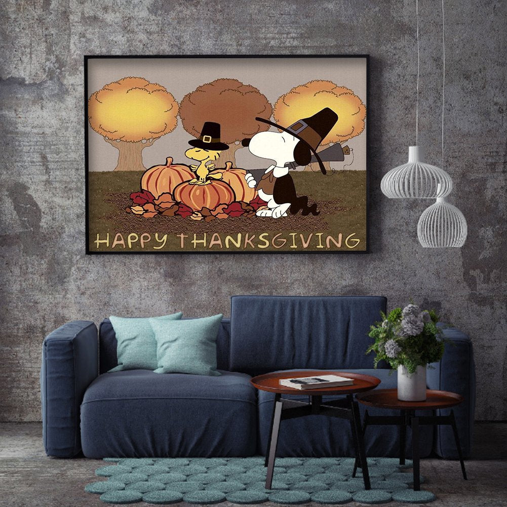 5D DIY Diamond Painting Kit - Full Round -Thanksgiving