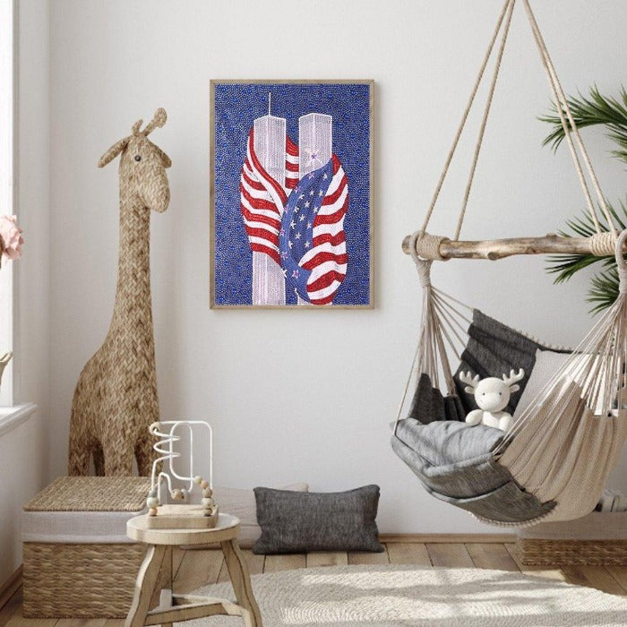 Diamond Painting Full Crystal Rhinestone US Flag