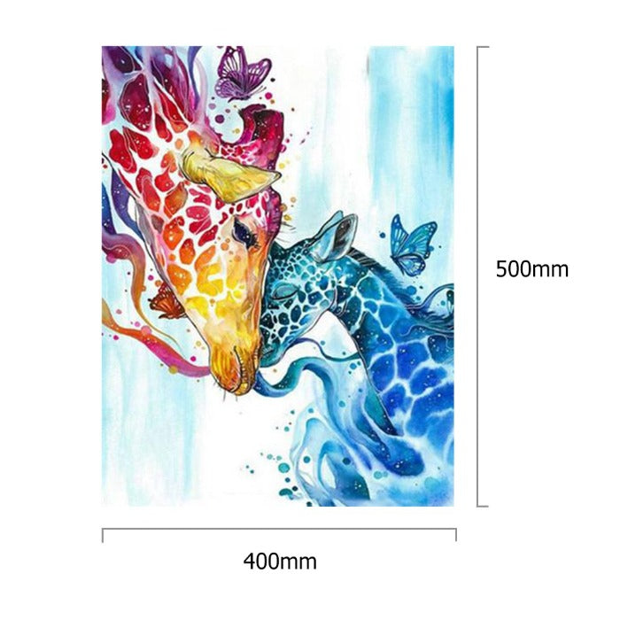 Giraffe Wall Art Craft Decor Oil Painting By Number Kit Picture
