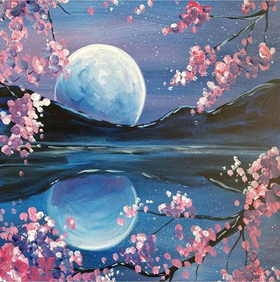 Diamond Painting - Full Round - Rising Moon