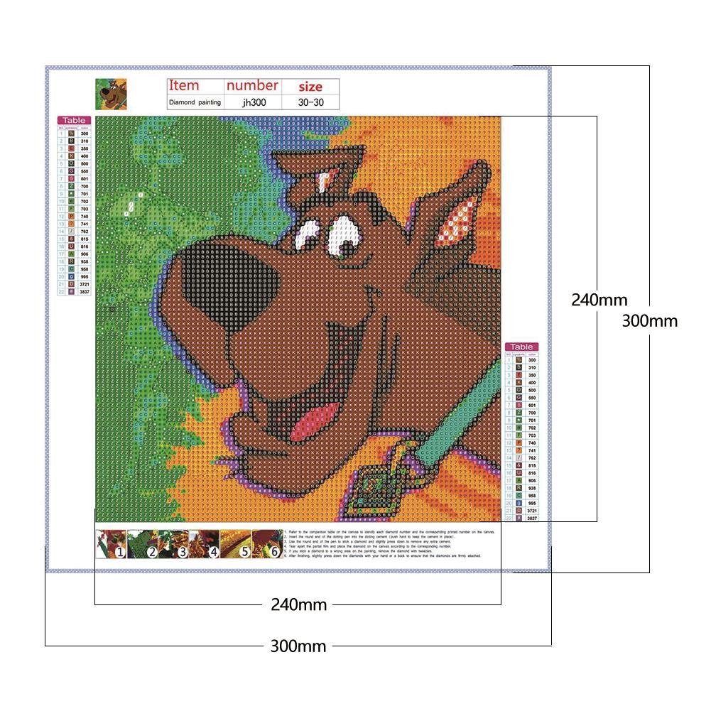Diamond Painting - Full Round - Scooby Doo