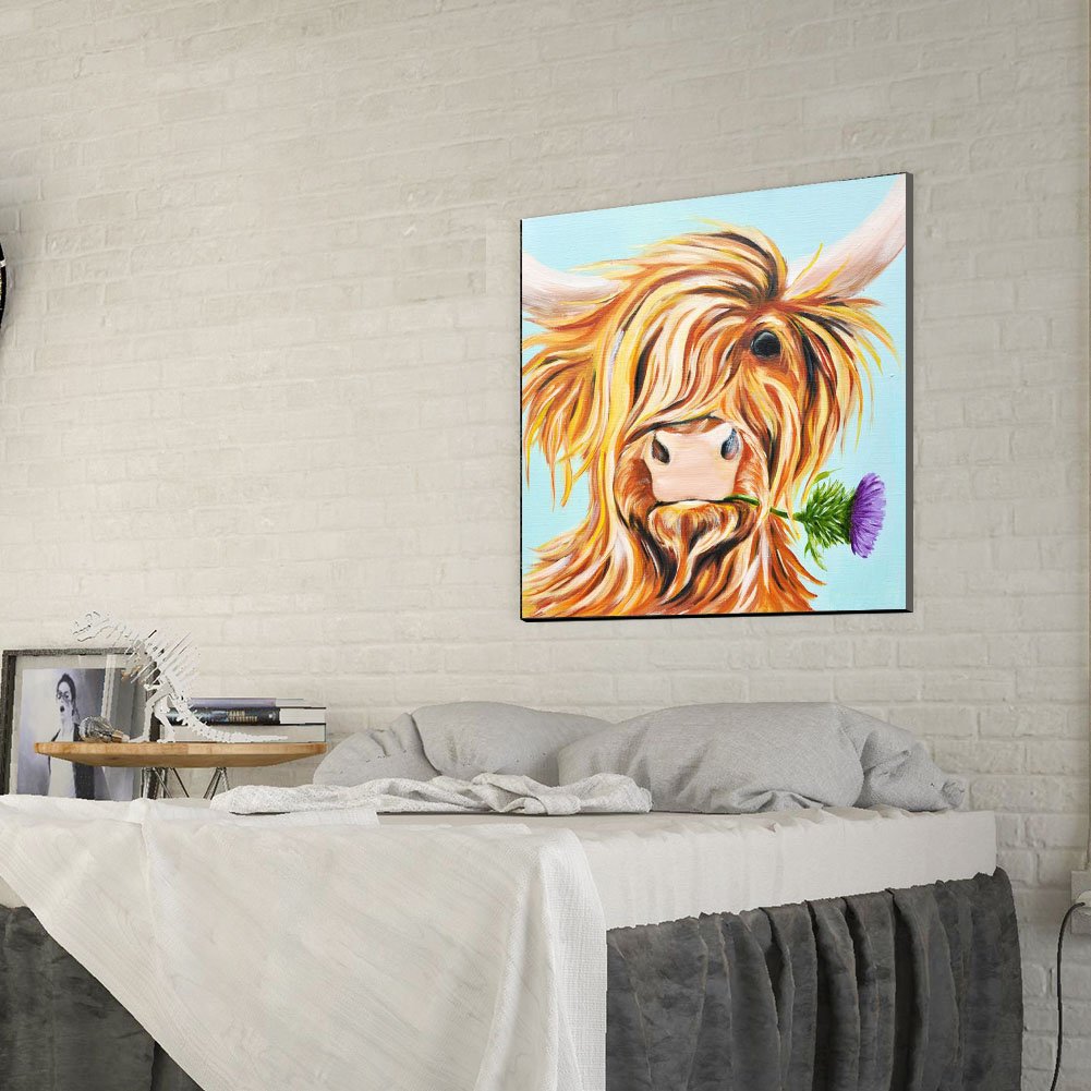 Diamond Painting - Full Round - Cow 2