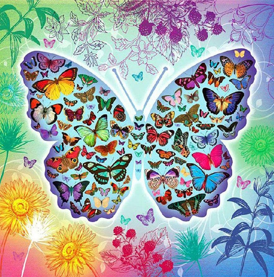 Diamond Painting - Full Round - Butterfly