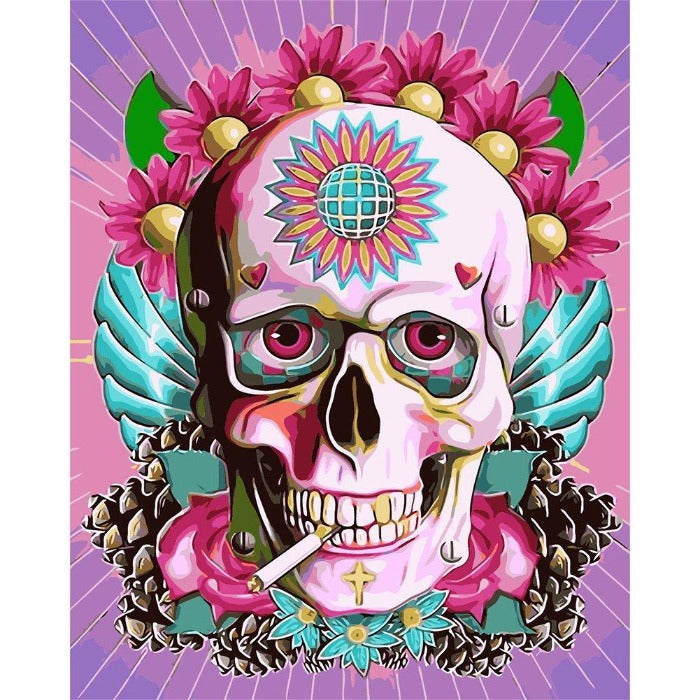 Paint By Number Kits for Beginners Oil Painting Skeleton (40*50cm)