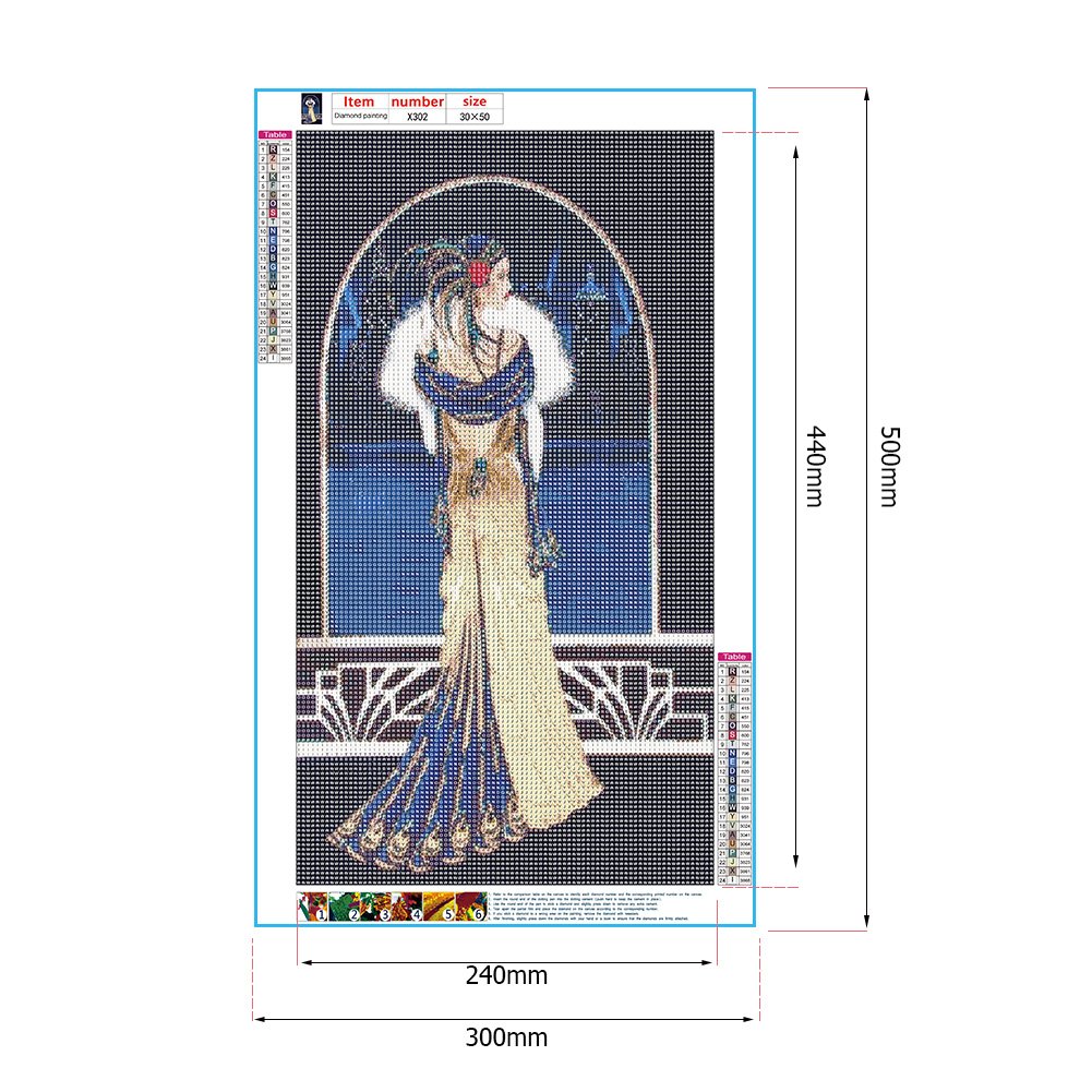 Diamond Painting - Full Round - Slim Lady (30*50cm)