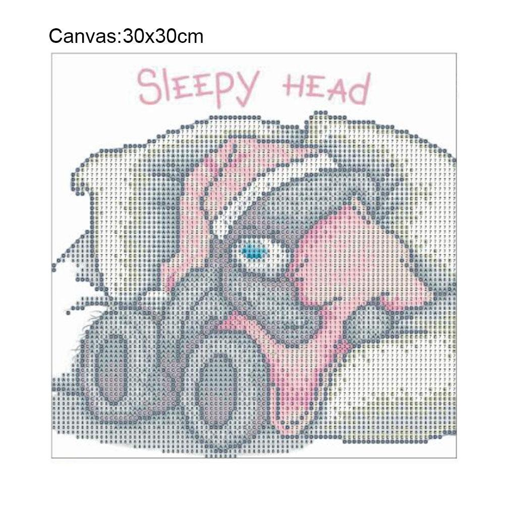 Diamond Painting - Partial Round - Sleep Bear