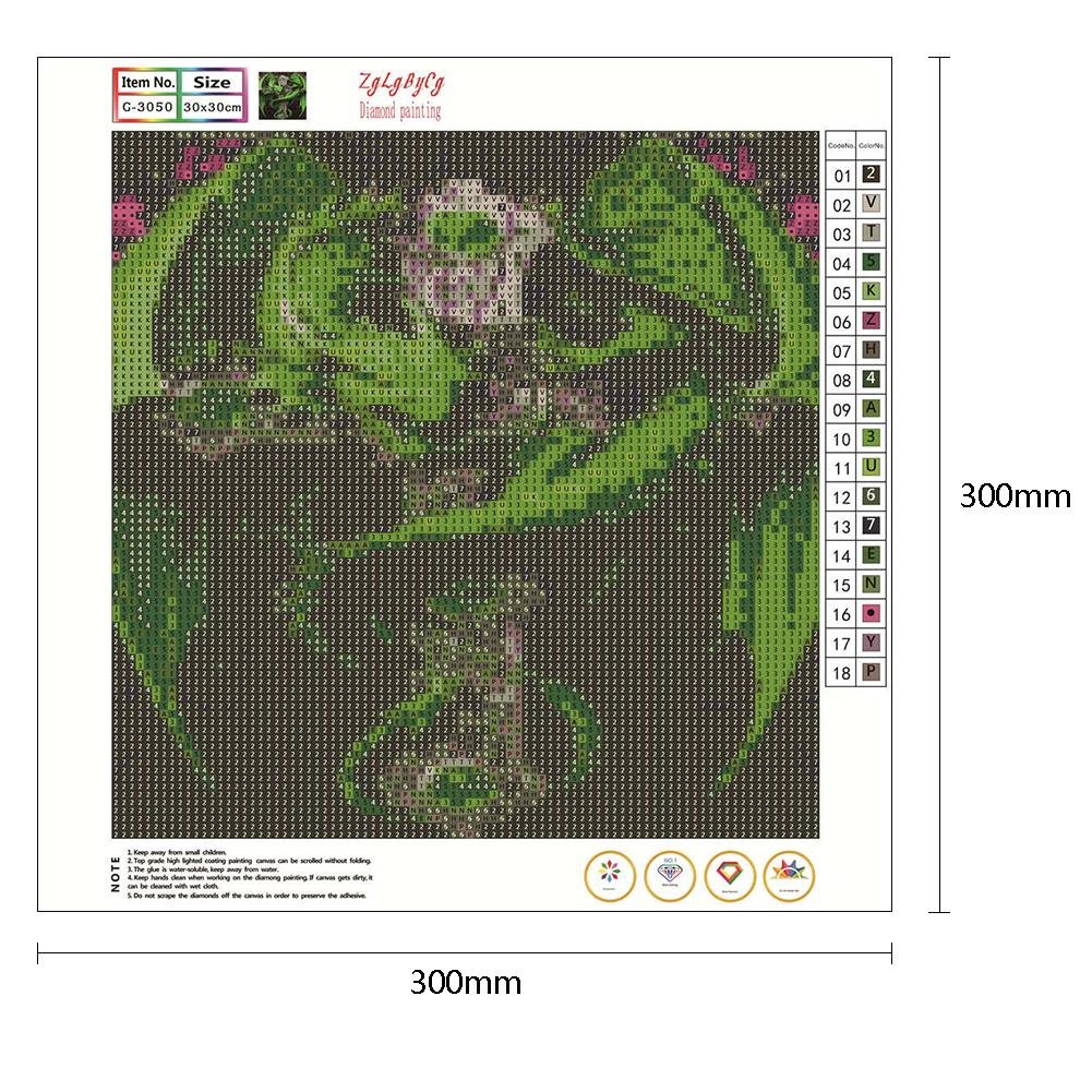 Diamond Painting - Full Round - Green Dragon