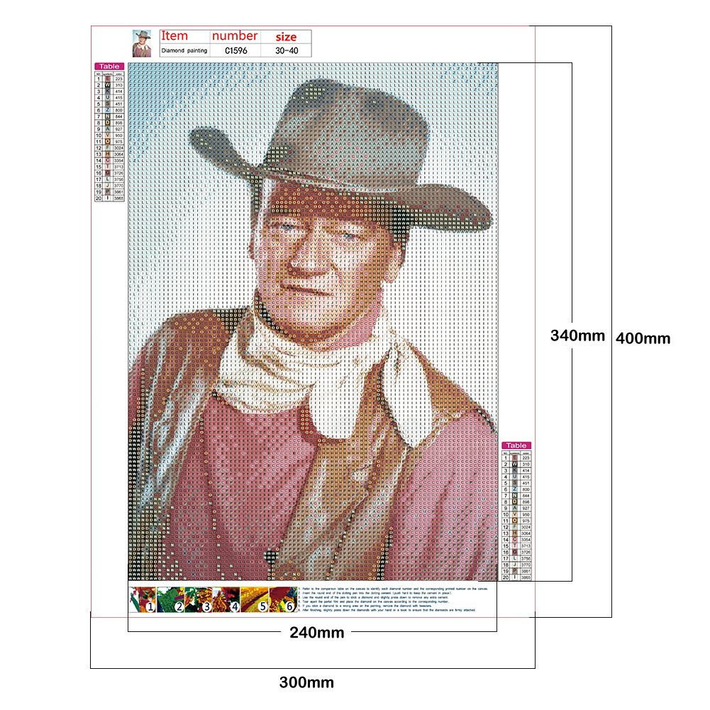 Diamond Painting - Full Round - Cowboy
